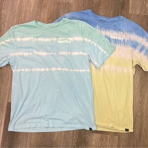 Hurley Tie Dye Shirts Bundle Mens XL - 2 T-Shirts